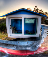 "Little Library" at the top of Quince Street Bridge - _D2X39857