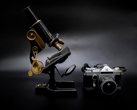 D85_0832 - My Heritage:  Microscope, a bicycle, and my first camera